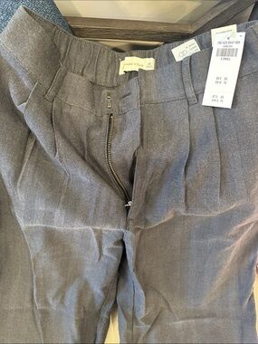 Abercrombie & Fitch Charcoal Gray Pleated Dress Pants